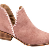 Blush Suede Bootie