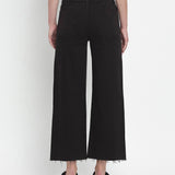 BLK HIGH RISE WIDE JEAN