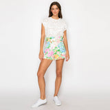 Garden Print Shopper Bag Shorts