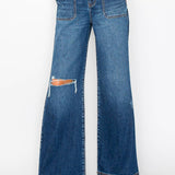 ULTRA HIGH RISE RELAXED FLARE JEANS: 7/27