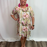 Butterfly Linen Dress