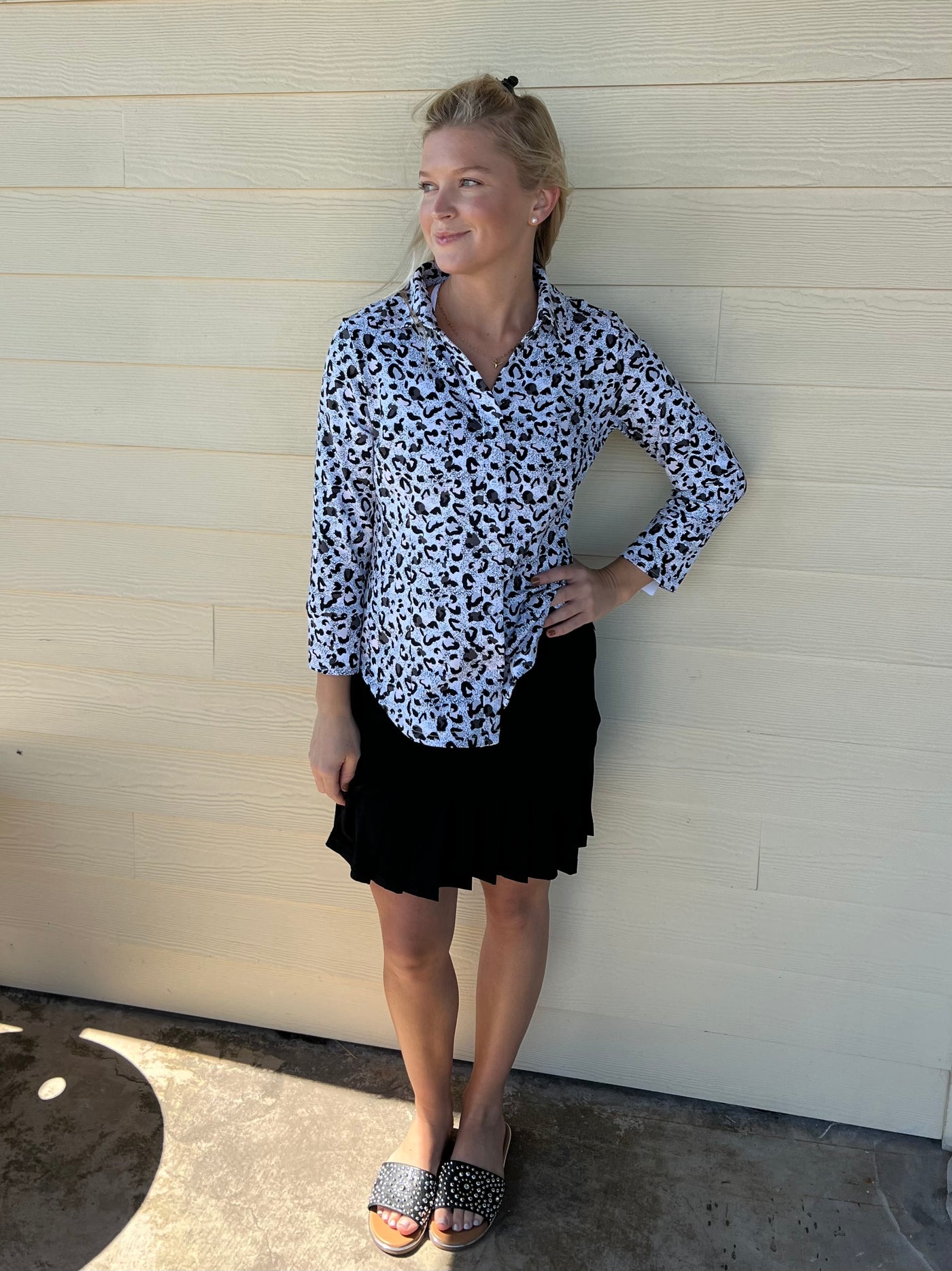 Black Flounce Skort