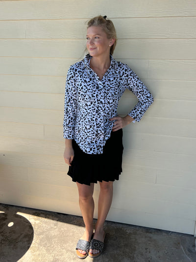 Black Flounce Skort