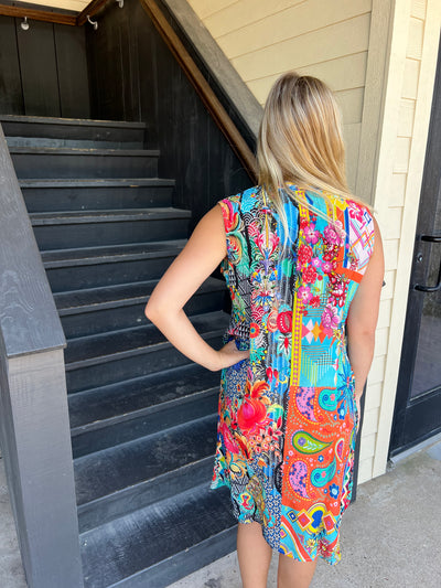 Floral Tank Silk Dress
