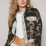 flower patch camo jacket