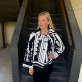 Black & White Printed Jacket