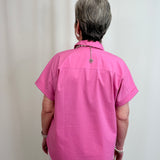 Stretch Cap-Sleeve Shirt
