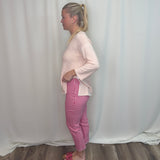 Blushwood Gingham Scallop Crop Pant