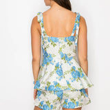 Blue Flower Romper