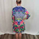 Garden Crinkle Button Down Dress