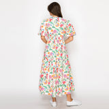 Flower Print Midi Dress