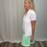 Clear Lime Zip Skort