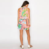 Tropical Cotton Top & Shorts Set