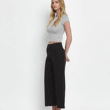 BLK HIGH RISE WIDE JEAN