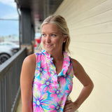 Floral Ruffle V-Neck Tank