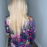 Purple/Olive VNeck Top