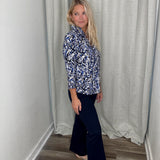Navy Wide Leg Pant