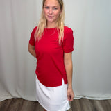 White Zip Skort