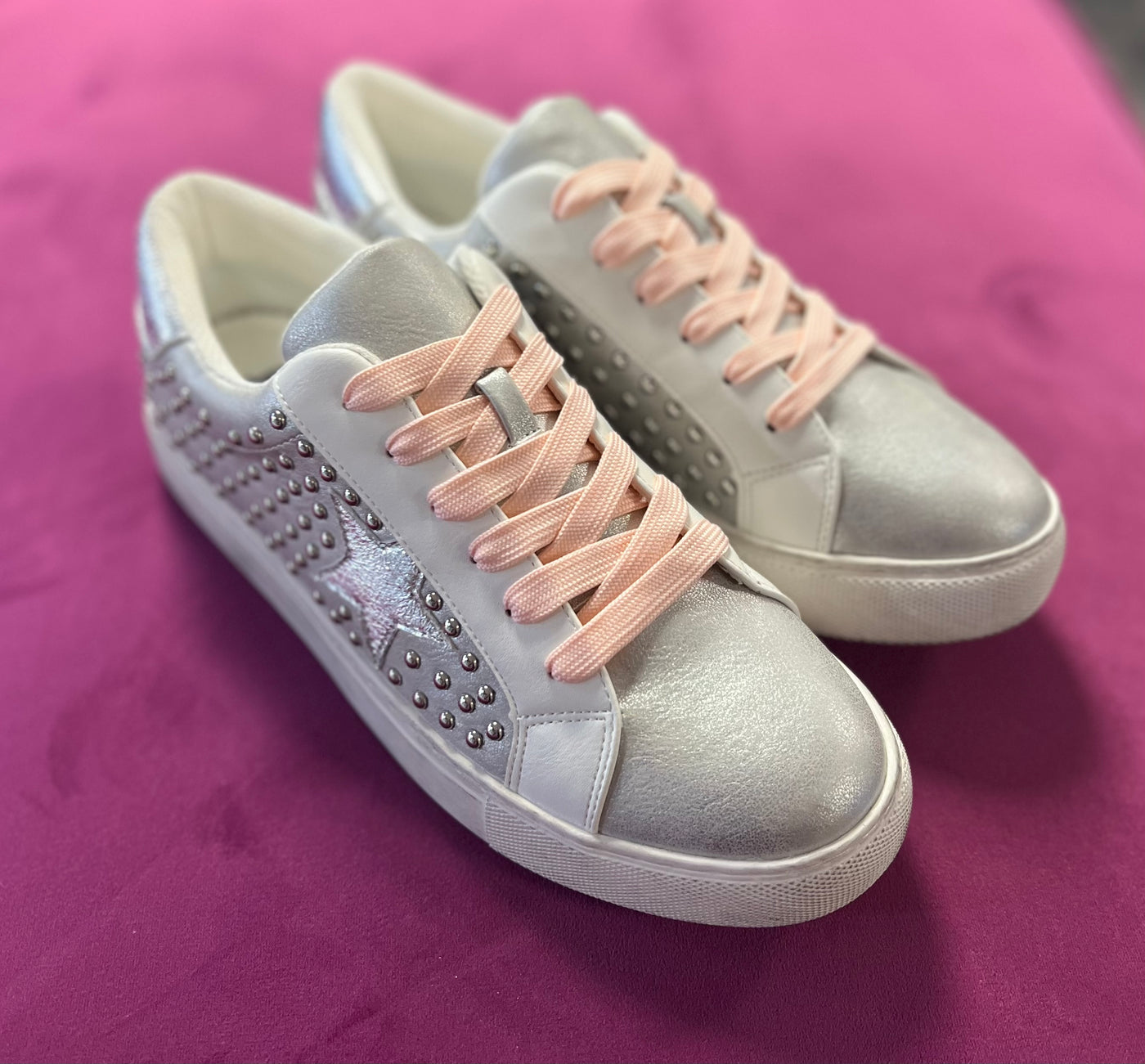 Supernova Silver Stud Sneakers