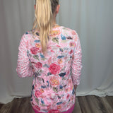 Seaside Bloom Crinkle Top