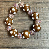Brown Polka Dot Bracelet