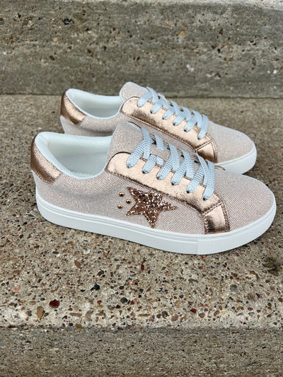 Supernova Rose Gold Shimmer Sneakers