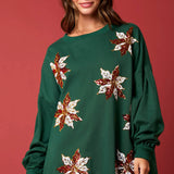 Christmas Flower Sweatshirt