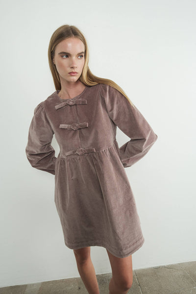 CORDUROY BABYDOLL DRESS
