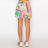 Tropical Cotton Top & Shorts Set