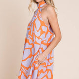 halter neck short sundress