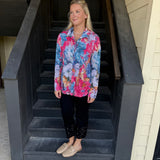 Black Denim Embroidery Pants