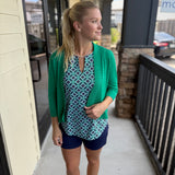 Emerald Cardigan Sweater