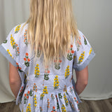 Light Blue Floral Top