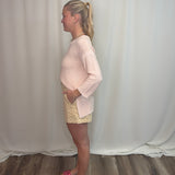 Little Wild Flower Print Twill Shorts