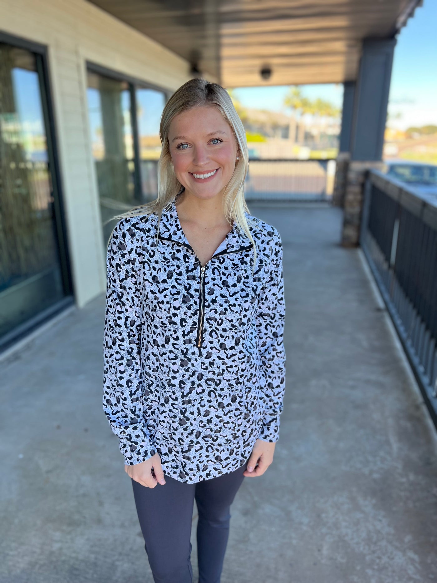 Leopard Kangaroo Top