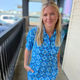 Turtles Collar Button Down Dress