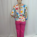 Pink Milan 26" Wide Crop Pant