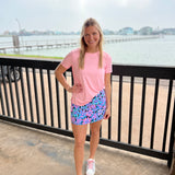 Sea Glass Pink Short Sleeve Top