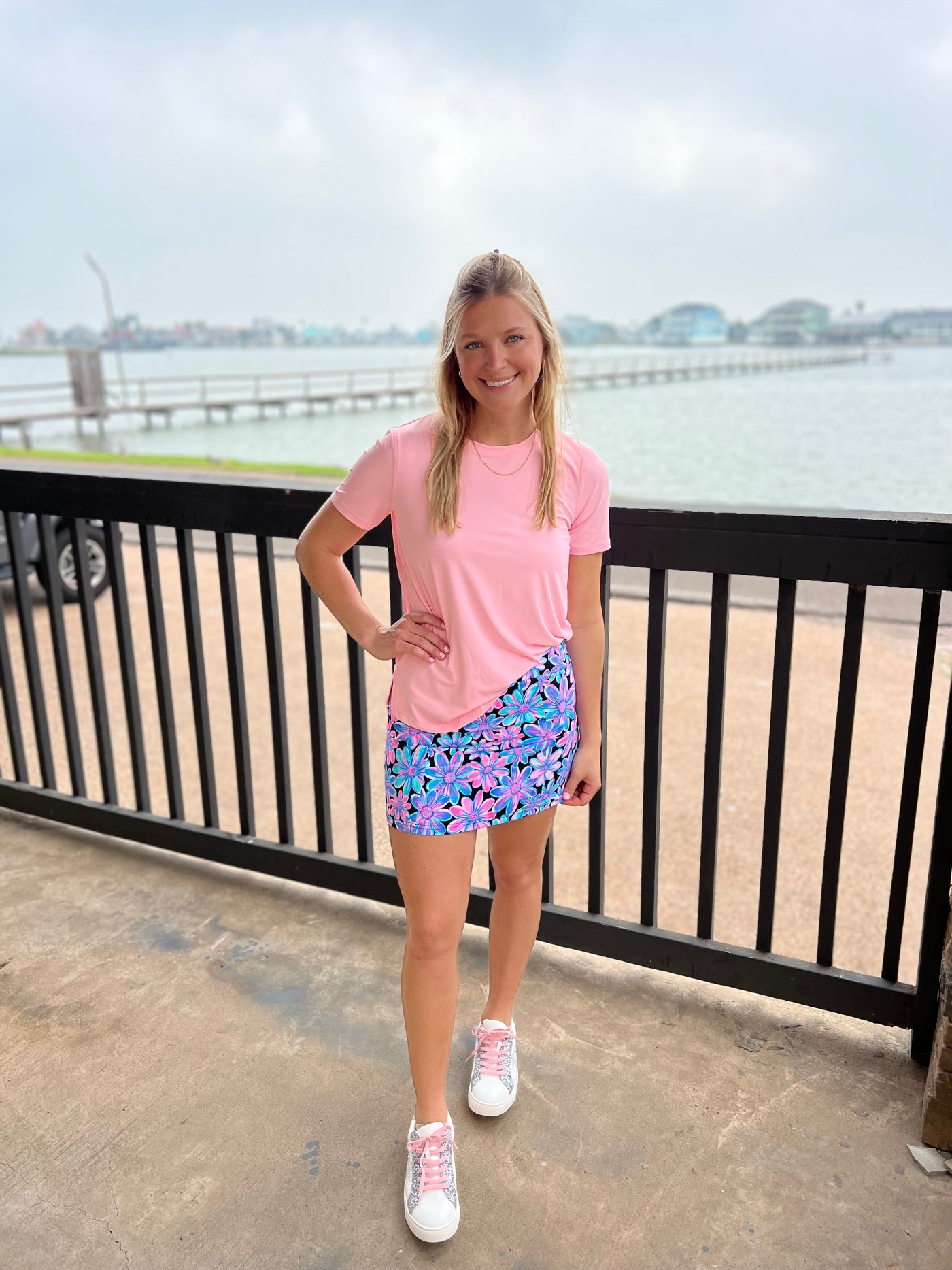 Sea Glass Pink Short Sleeve Top