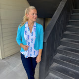 Navy Pull on Ankle Pant