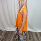 Lemon Printed Capri Pants