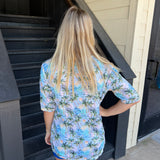 Palm Tree Short Sleeve Top