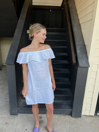 White Off-Shoulder Dress