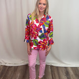 Light Pink Hampton Twill 26" Crop Flair Pant