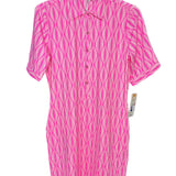 Pink Collar Button Dress