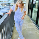 Deep Sea/Clear Pink Ankle Pant