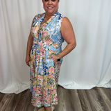 Floral Printed Zip Dress