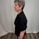 Black Elbow Sleeve Shirt