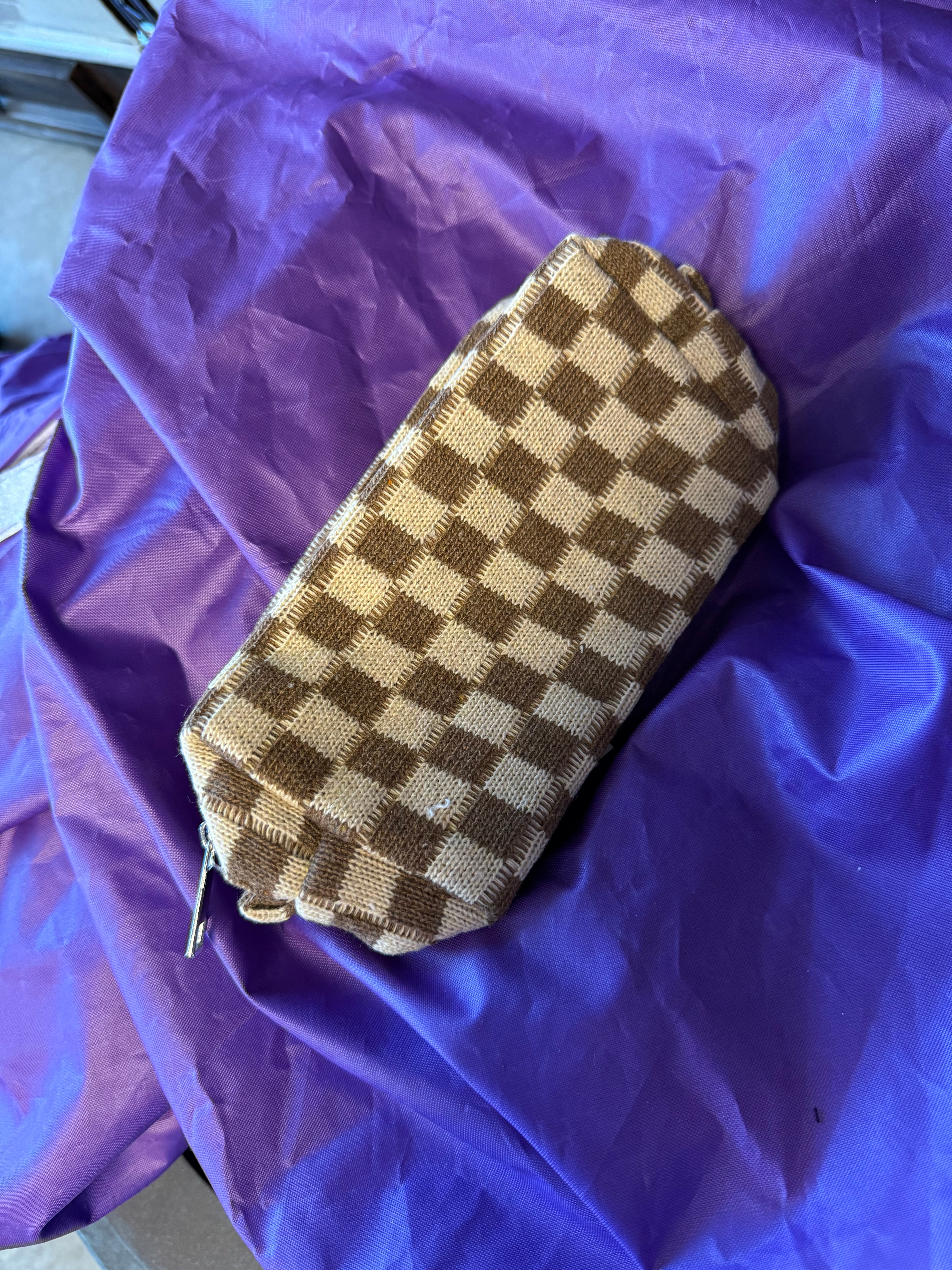 Checkered Pouch