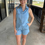 Denim Shorts w Drawcord